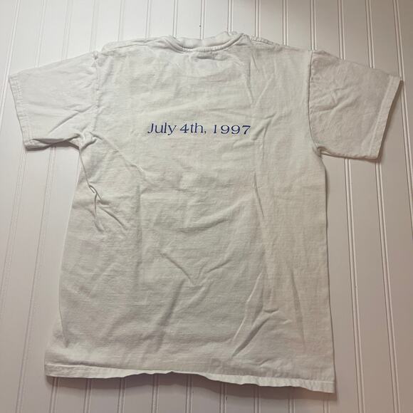 Vintage SEASIDE 90s Beach 4th July T Shirt Top Nostalgia Florida Youth 14/16 - Picture 4 of 5